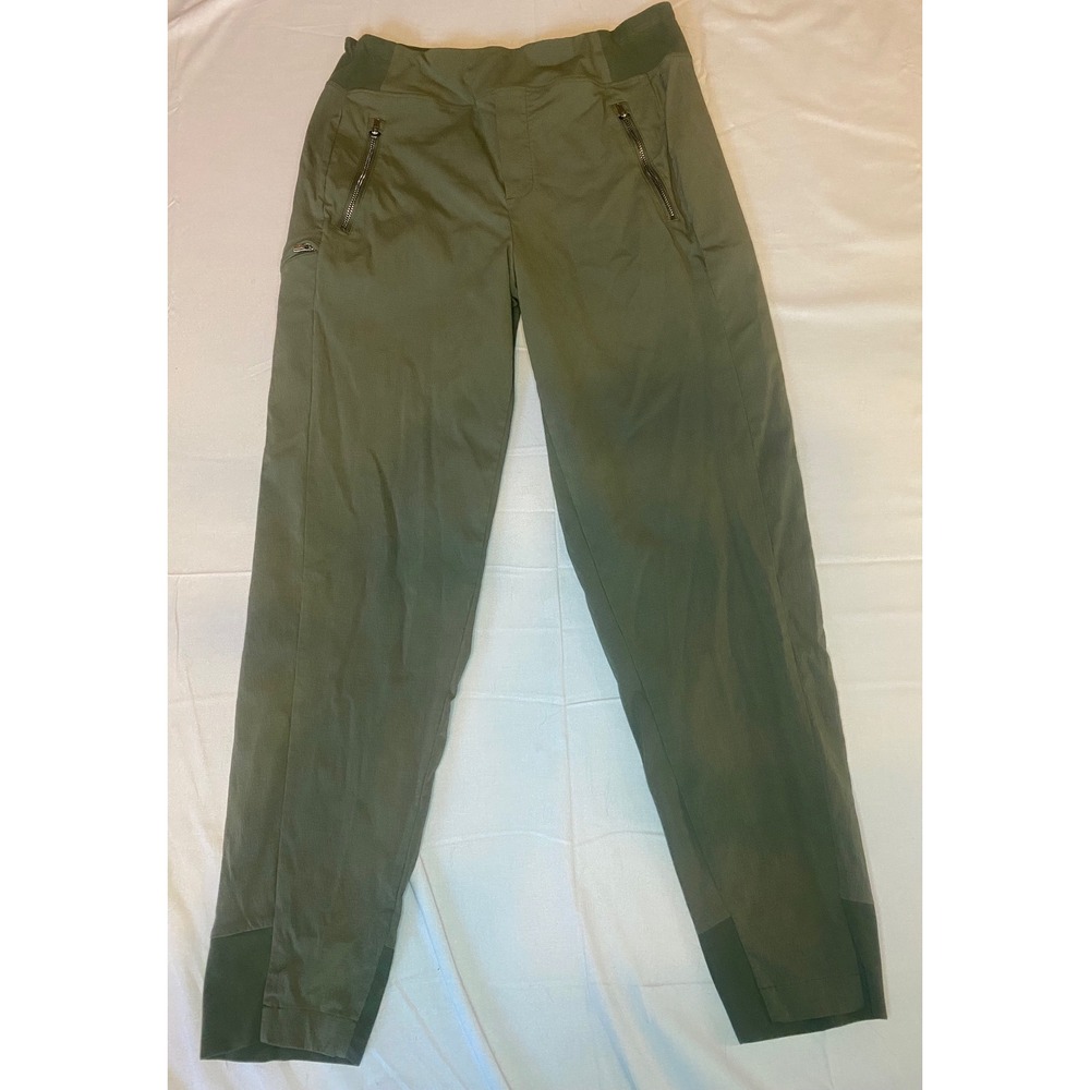 Athleta Headlands Hybrid Trekker Pants Womens 6 Olive Green Excellent Hiking
